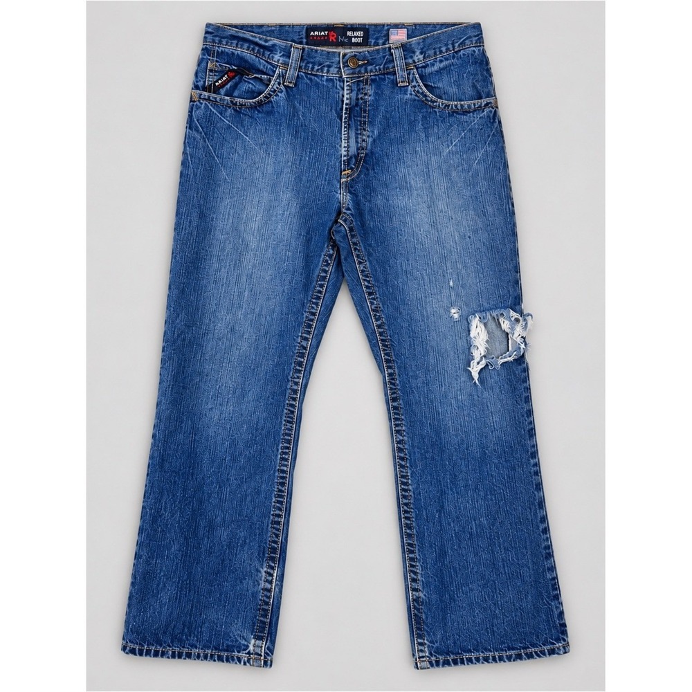 Ariat FR M4 Relaxed Boot Jeans Mens 34x30 Workwear Utility Essential